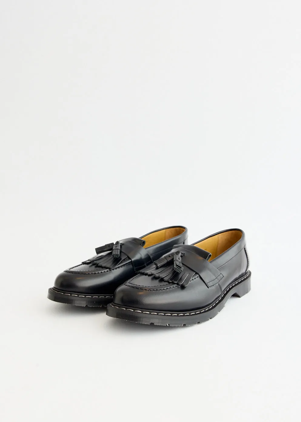 Hi-Shine Tassel Loafers snowy