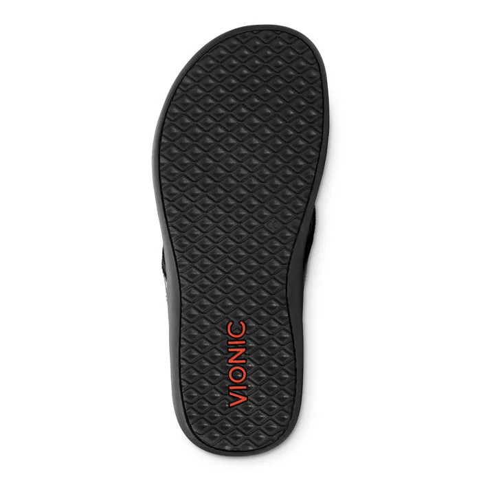 Womens Vionic Tide II Toe Post Sandal Black Toe Free