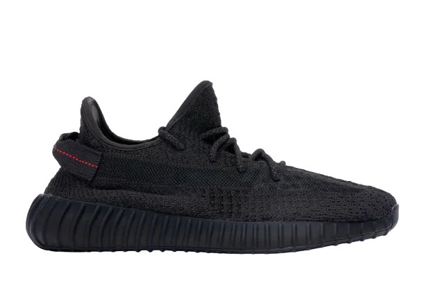 YZY Boost 350 V2 Static Black (Reflective) Flat Sole