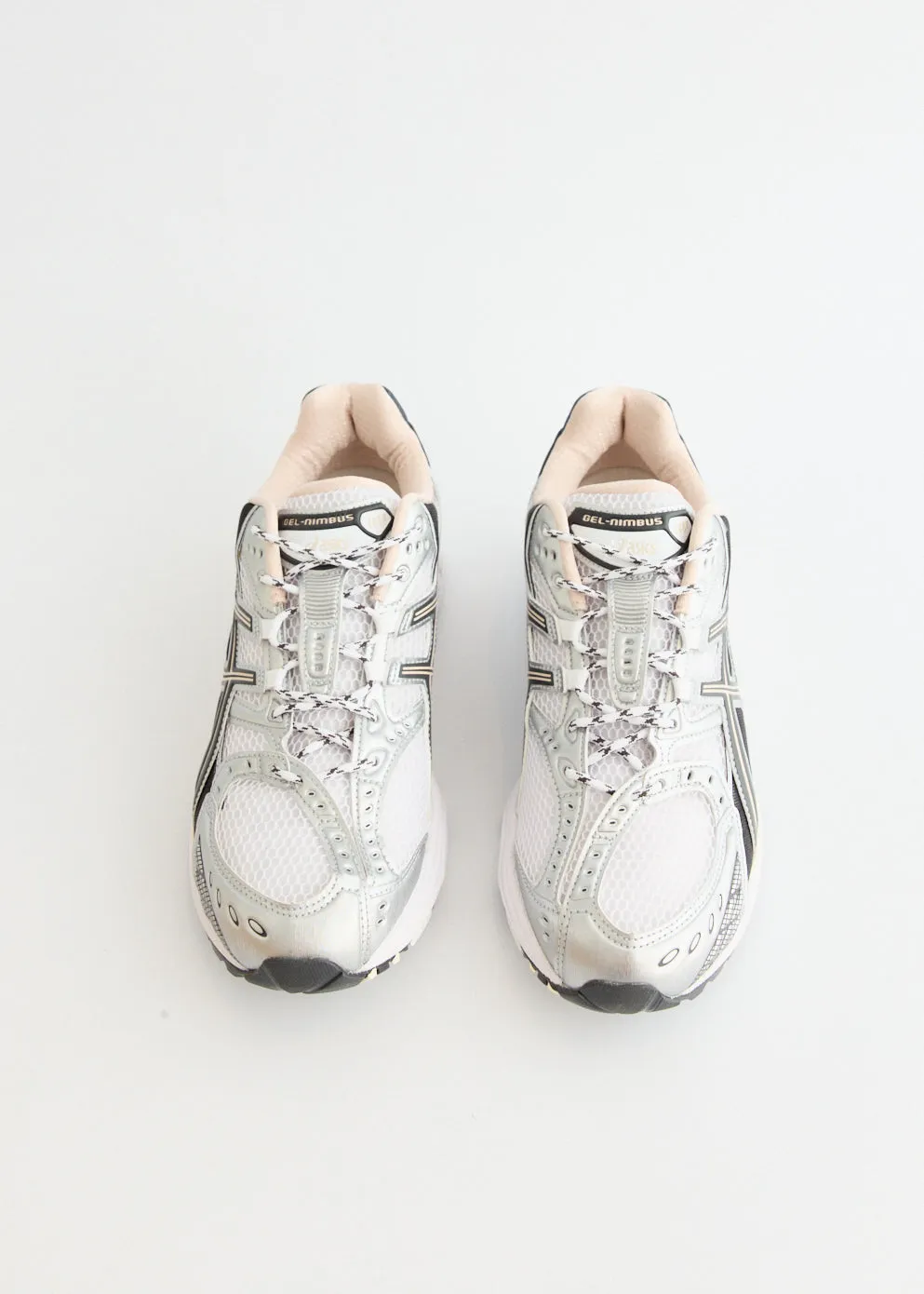 Gel-Nimbus 10.1 'White Obsidian Grey' Sneakers Sculpted materials