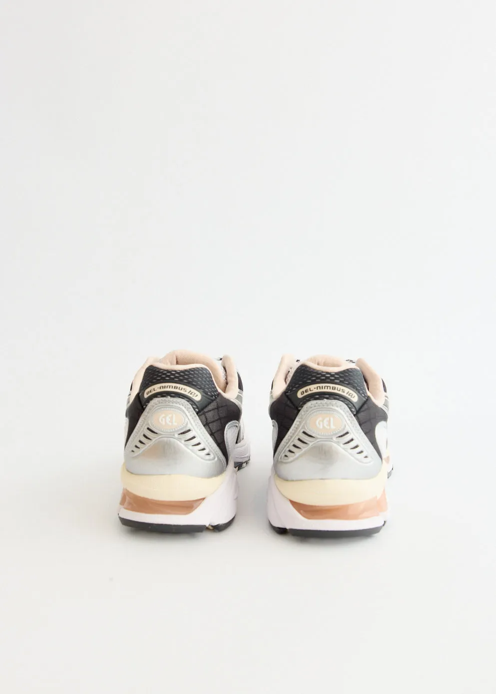 Gel-Nimbus 10.1 'White Obsidian Grey' Sneakers Leather Material Drill Walk