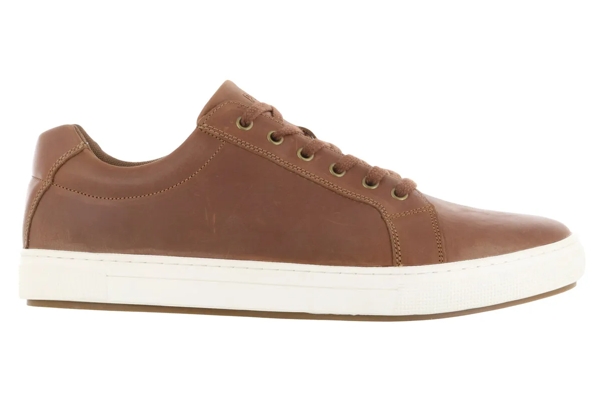 Propet Koda Leather Sneaker Tan Block Stride