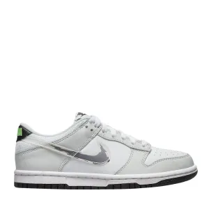NIKE DUNK LOW GS NEXT NATURE WHITE GREY GLITCH SWOOSH (NEW) Durable   construction