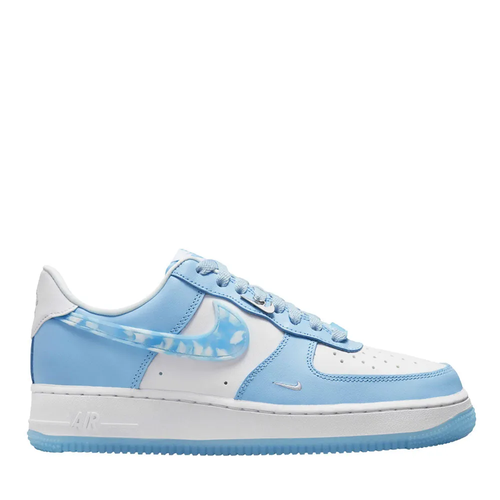 NIKE AIR FORCE 1 WMNS LOW NAIL ART WHITE BLUE Tidy Lines Turn Hike
