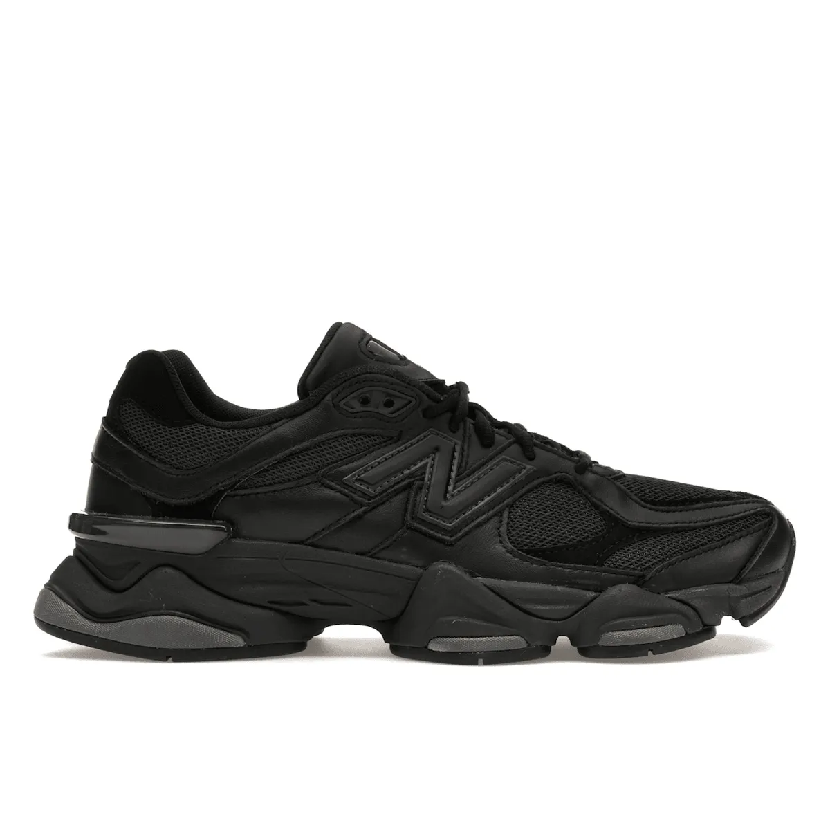Long Use New Balance 9060 Triple Black Leather