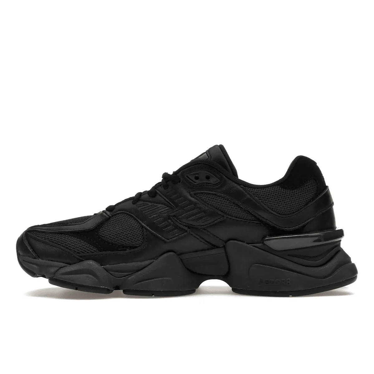 Full Grip New Balance 9060 Triple Black Leather