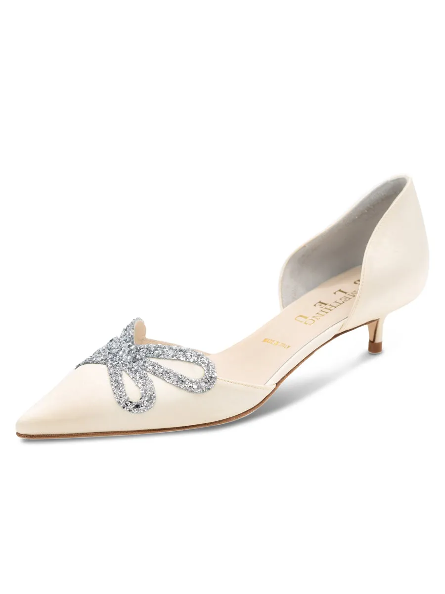 Darla d'Orsay Kitten Heel rustic Spring