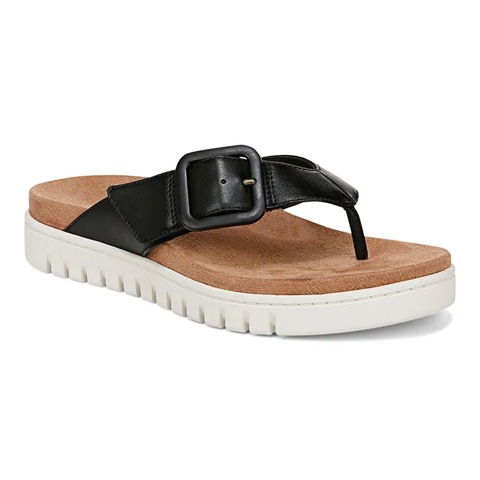 Comfy Flip-flops Womens Vionic Uptown Marin in Black