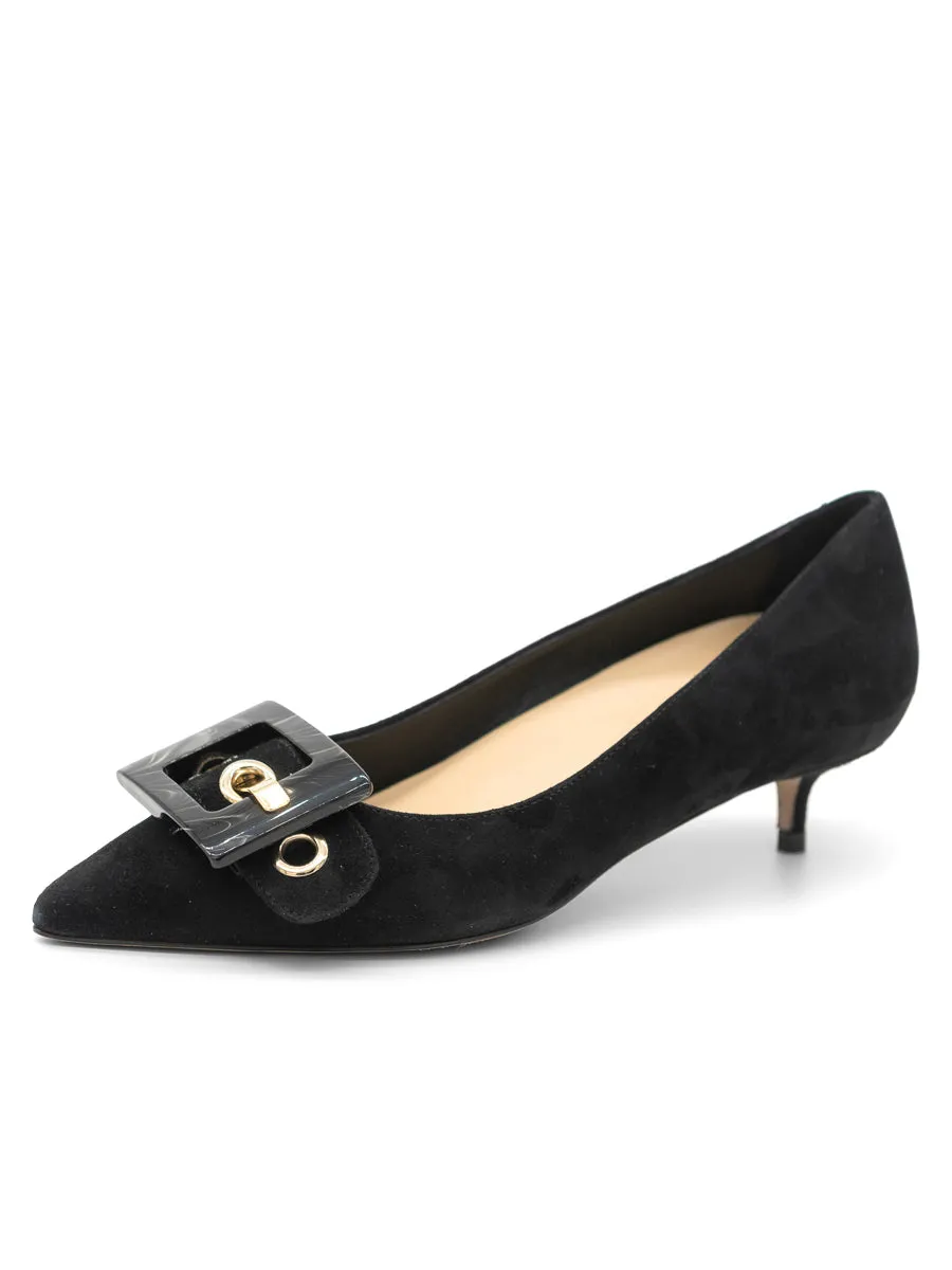 Stiff Diana Pointed Toe Kitten Heel