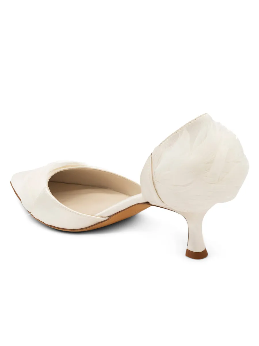 Sofia d'Orsay Feather Heel Open