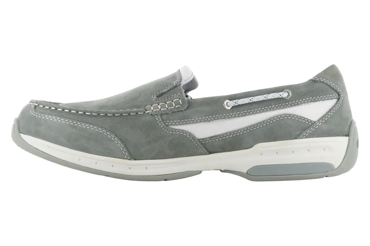 Dunham Captain Venetian Slip On Grey Antistatic