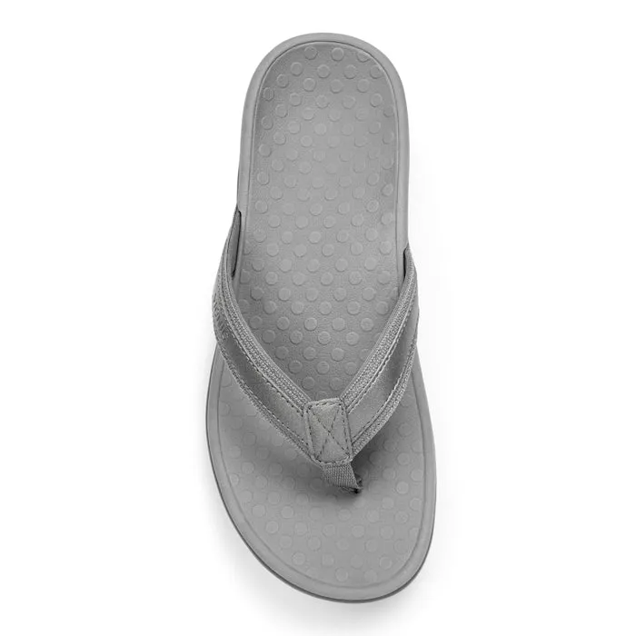 Womens Vionic Tide II Toe Post Sandal Pewter Flexible studded