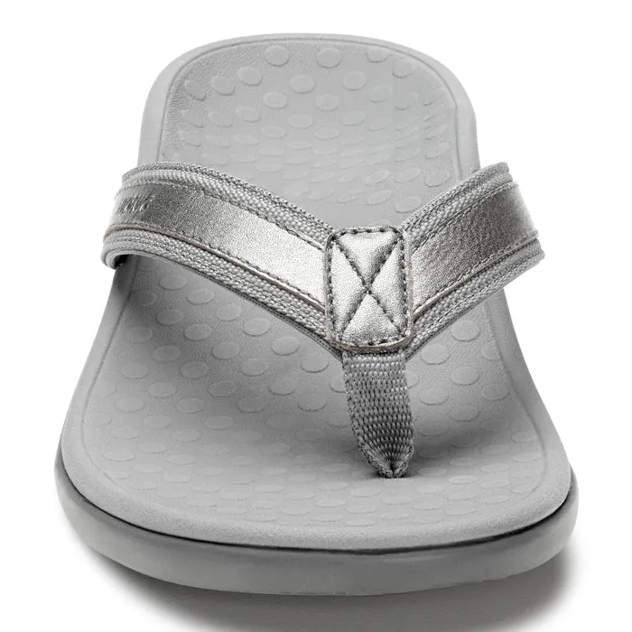 Womens Vionic Tide II Toe Post Sandal Pewter Cool Surface