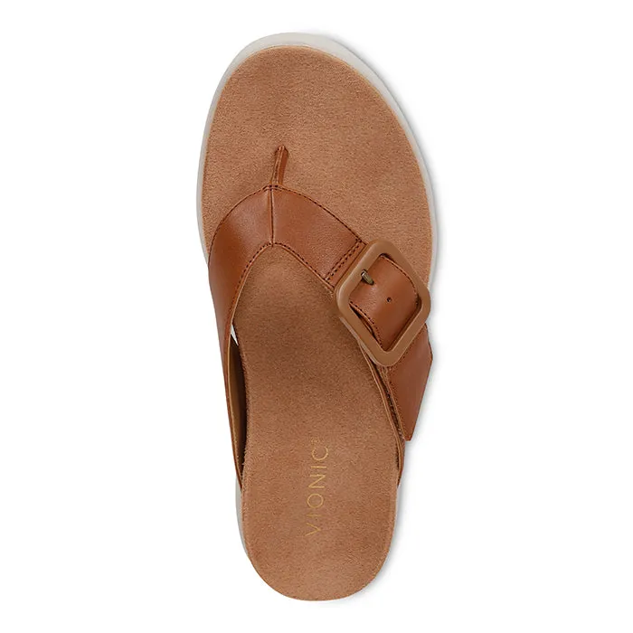 wedge sandals Womens Vionic Uptown Marin in Tan