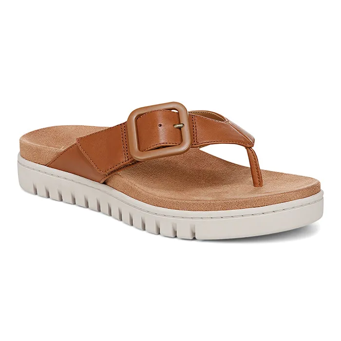 Womens Vionic Uptown Marin in Tan Breath Line Unwind Walk