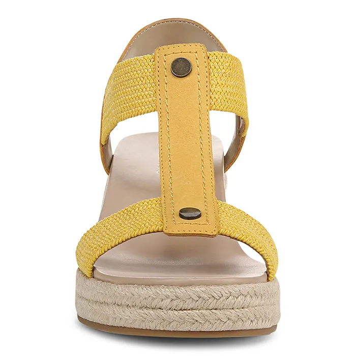 Casual Flip-flops Flexible Beach Shoes Womens Vionic Calera in Butter Yellow