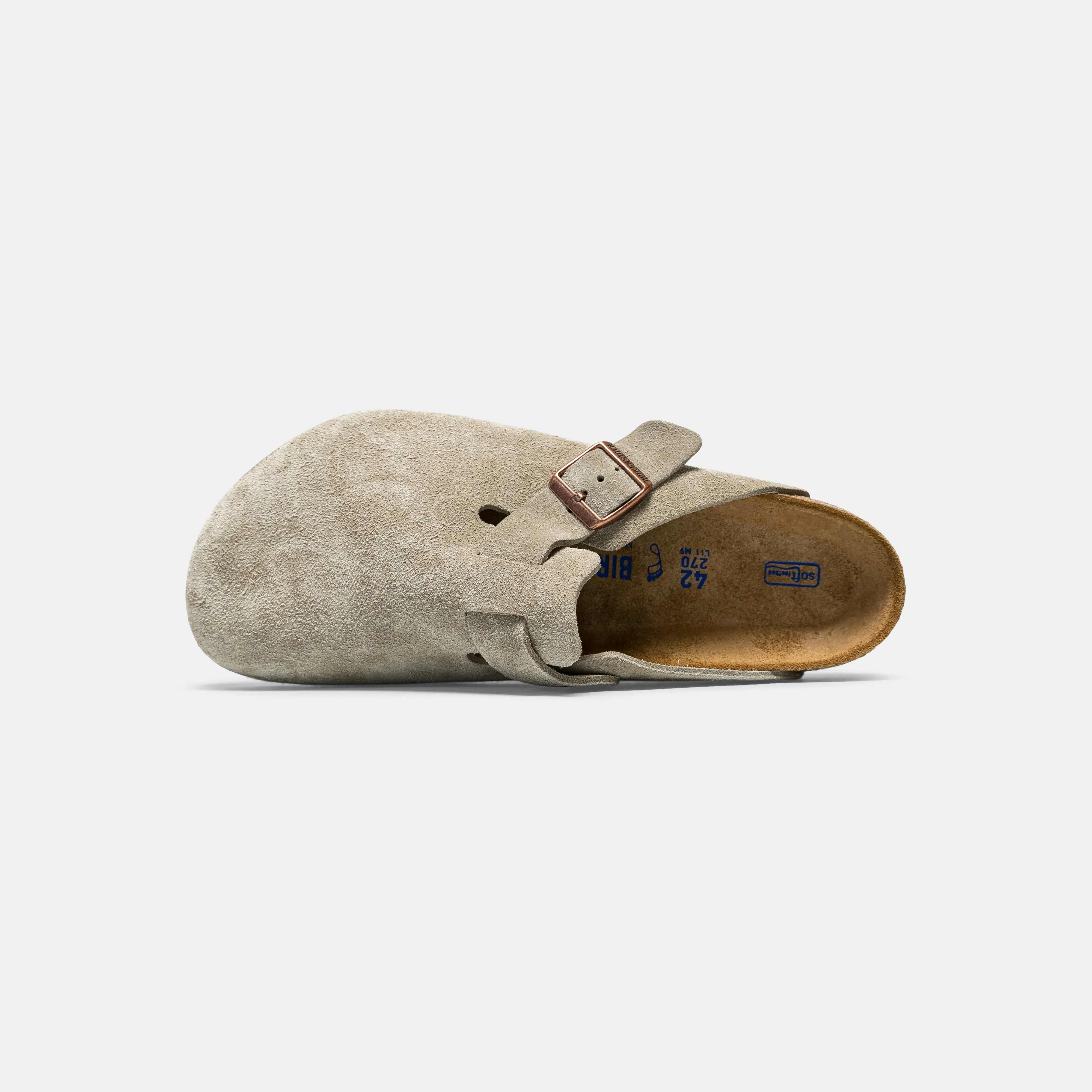 Comfortable summer shoes Handmade Boston SFB - Taupe Suede Leather