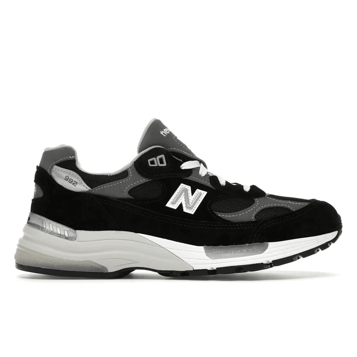 New Balance 992 Black Grey Suede Ergonomic Last Comfort Line