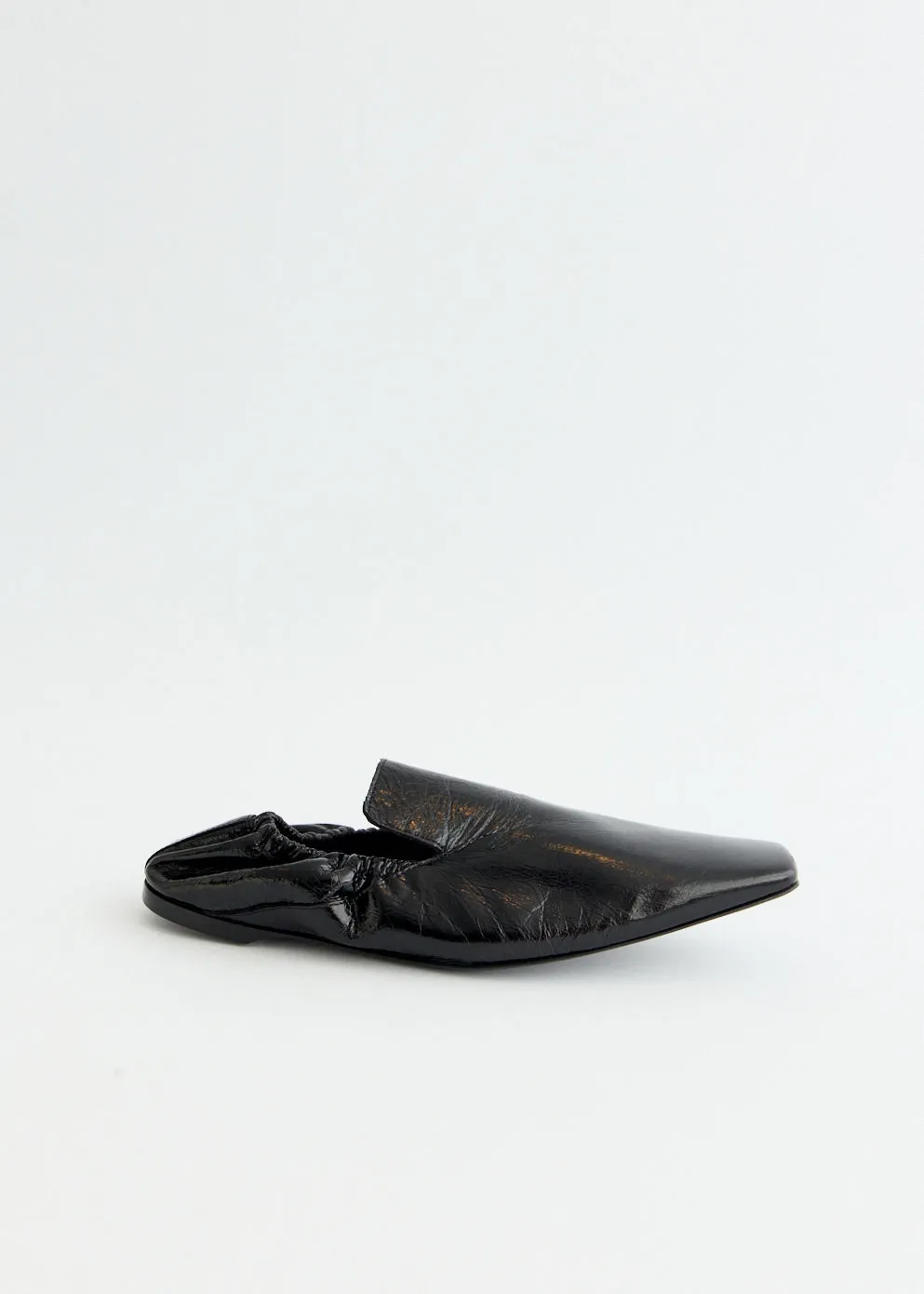 Elastic Back Leather Loafers AnkleSupport Pure Comfort