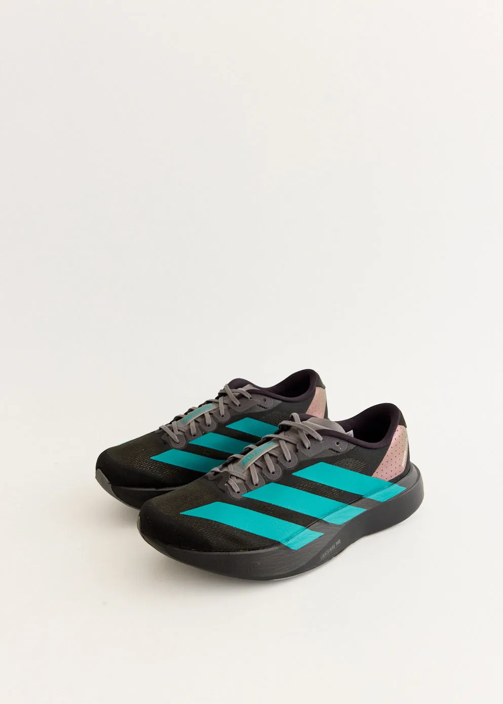 monogrammed Refined touch Adizero Evo SL 'Black Pure Teal' Sneakers