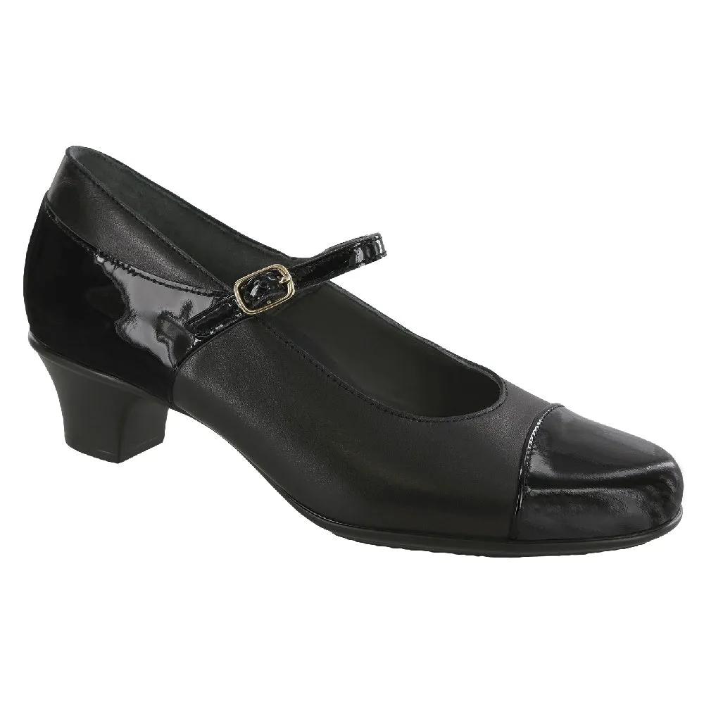 Isabel - Black / Black Patent Two Tone Weather Safe