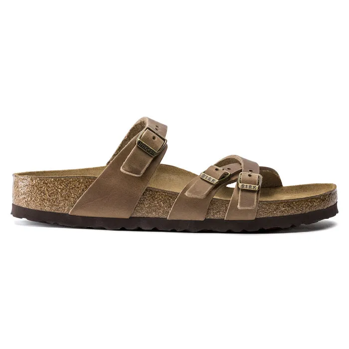 Casual Sandals for Every Day Walking Womens Birkenstock Franca Oiled Narrow Tobacco