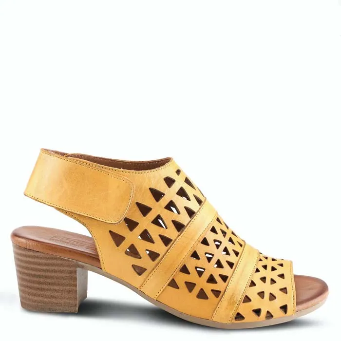 Womens Spring Step Dorotha in Yellow Slip Ease