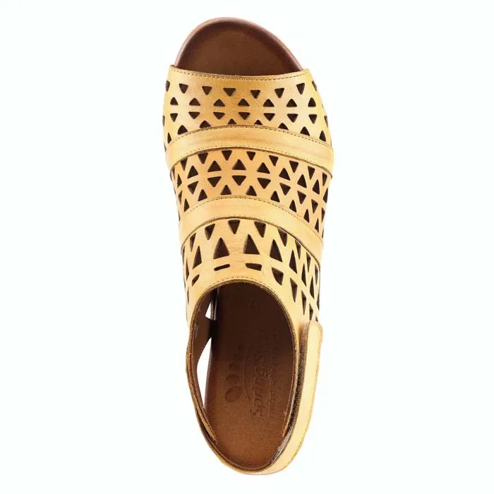 Womens Spring Step Dorotha in Yellow Stylish Footwear Easy To Wear Shoes