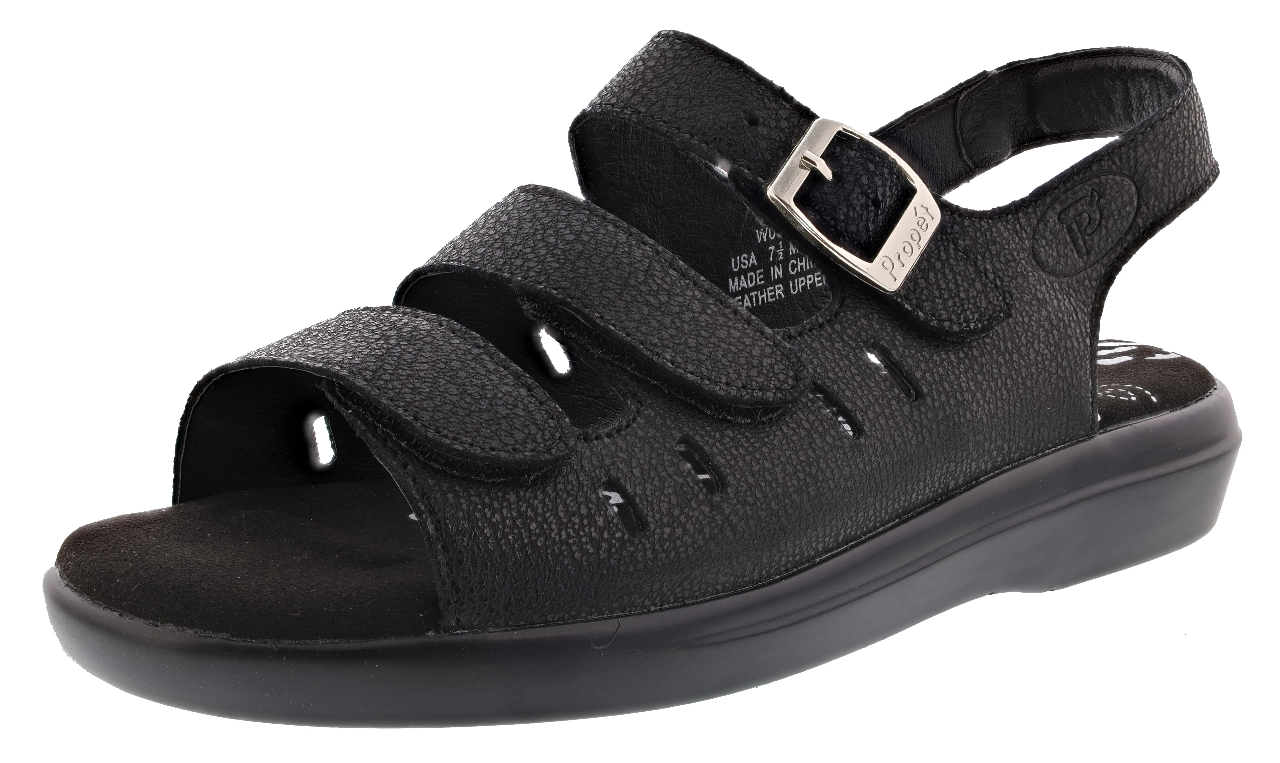 Propet Women's Breeze Walker Sandals Cutout Slim Profile