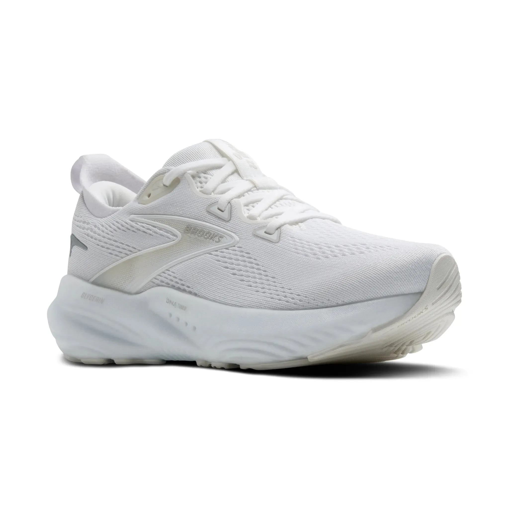 running in a wellness retreat shoes Women's Glycerin 22 - White / White / Grey
