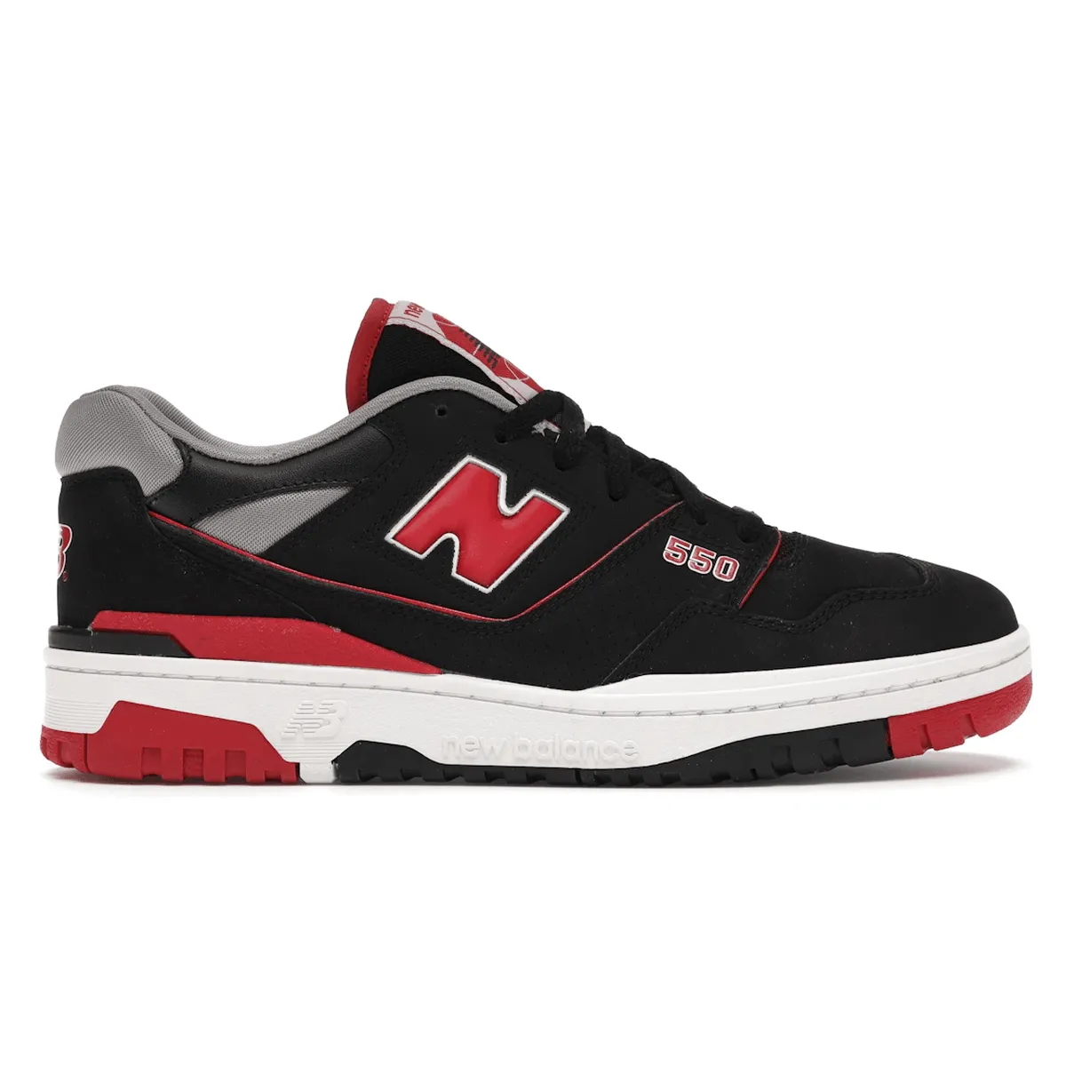 Casual Ease New Balance 550 Black Red
