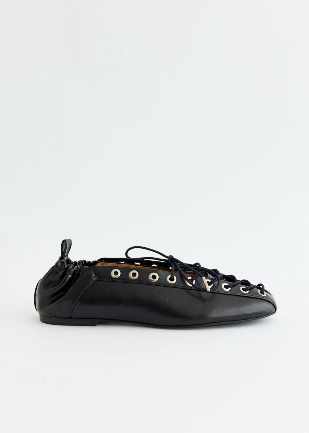 Eyelets Lace Up Ballerinas Travel Light Daily Explorer