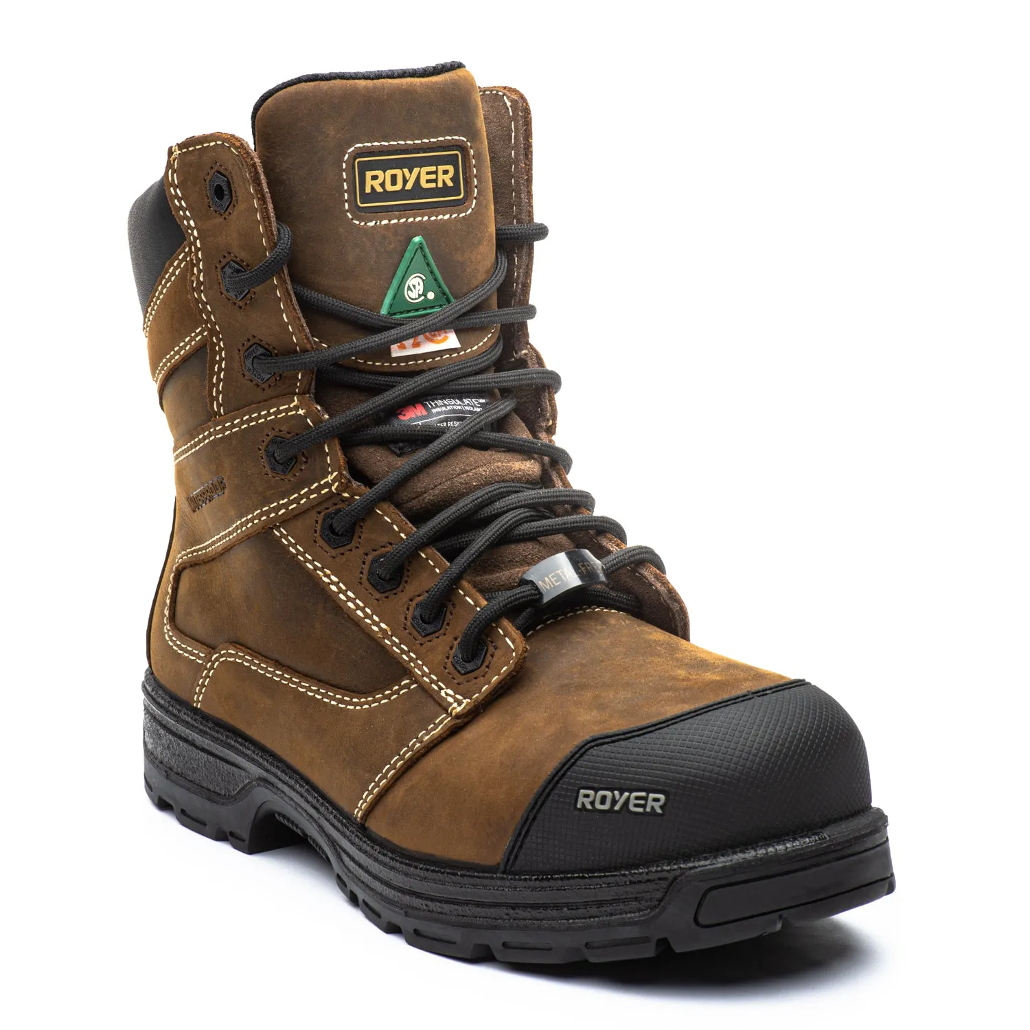 Agility Arctic Grip 8" composite toe leather work boots 5727AG soft fit Trendy Protection