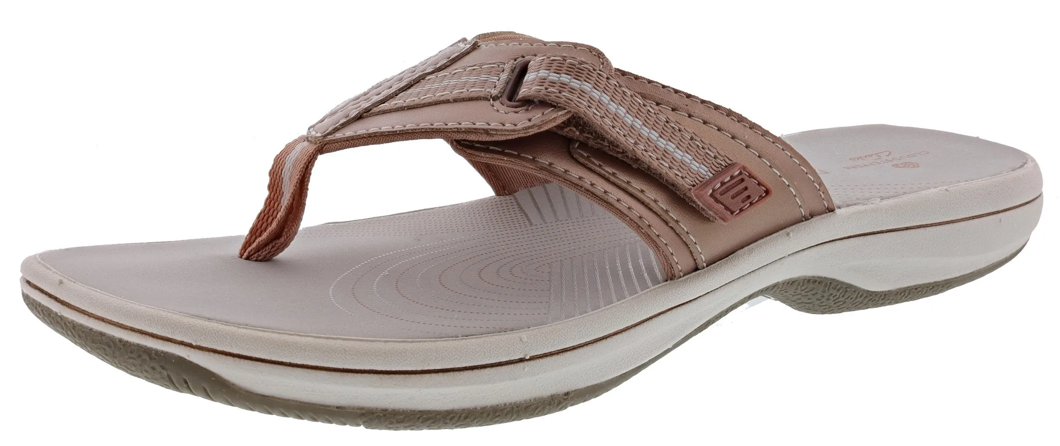 Clarks Women Cloudsteppers Walking Flip Flop Sandals Brinkley Jazz Cold Weather
