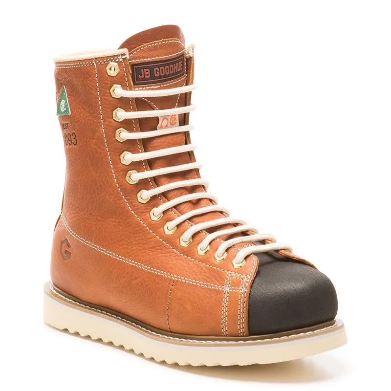 Lightweight Construction Traction Grip Ironworker 8" steel toe leather work boots 801