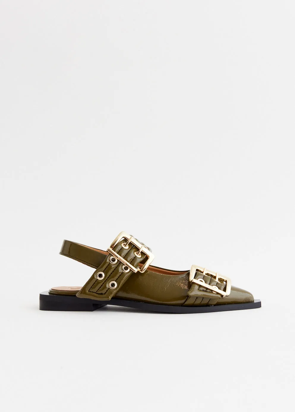 Feminine Buckle Ballerinas breath easy