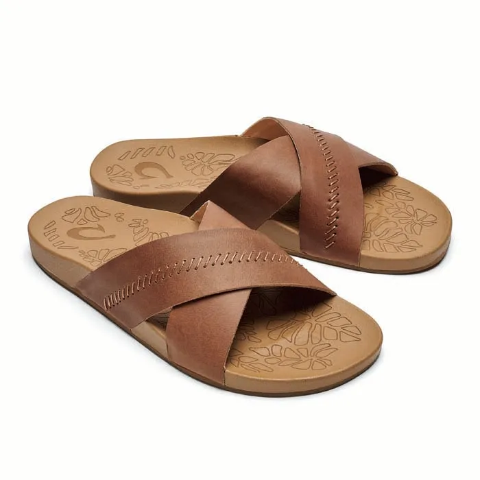Walk Flow Adjustable Straps Womens Olukai Kipe'a 'olu in Sahara/Sahara
