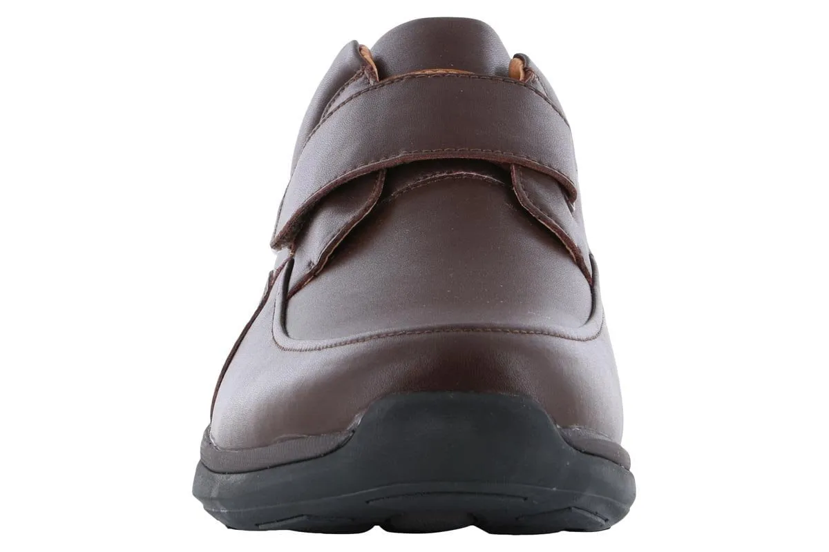 Propet Parker Velcro Shoe Brown Season Flex