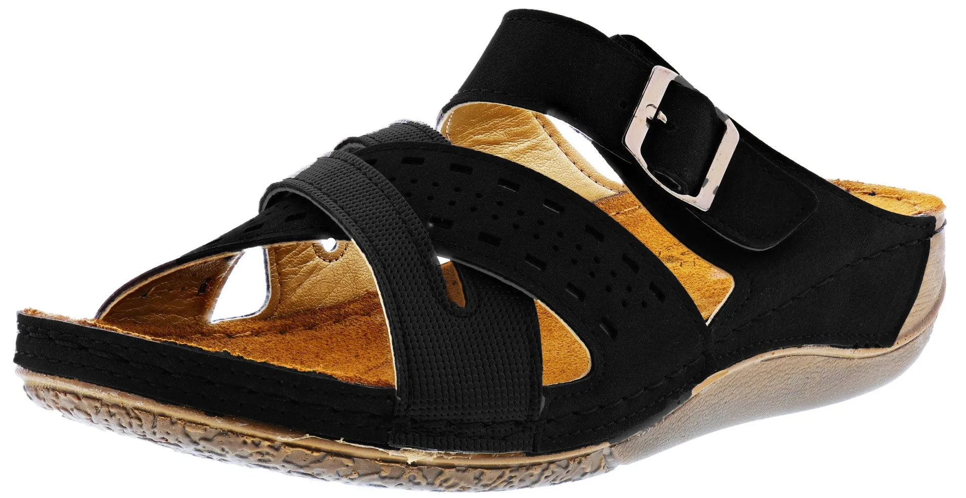Chic Days Thong Flexus Women's Denia Hook and Loop Sandals
