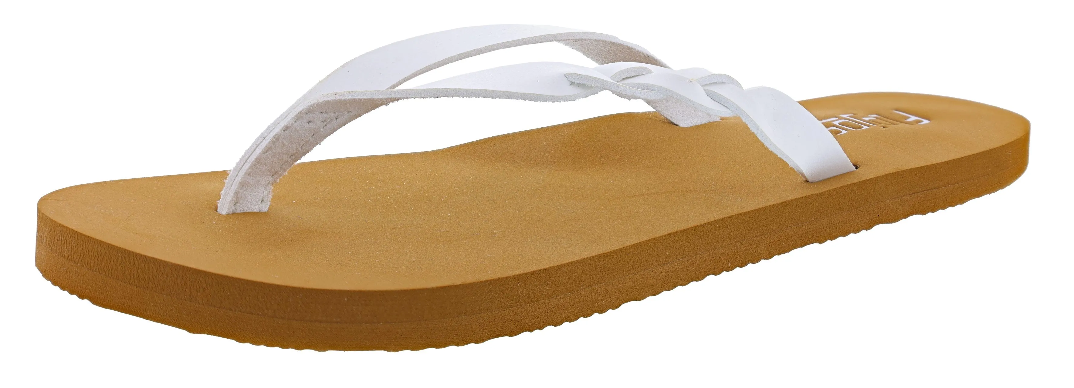 Flojos Serenity Braided Beach Flip Flops Open Wear