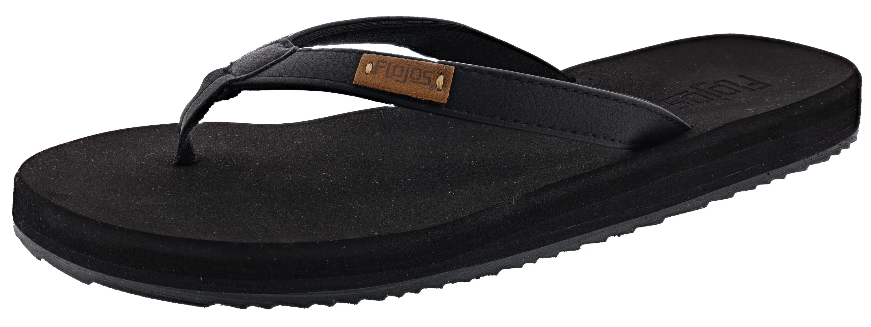 Flojos Women's Billie Comfort Flip Flops Crystal Shine Non-Slip Grip