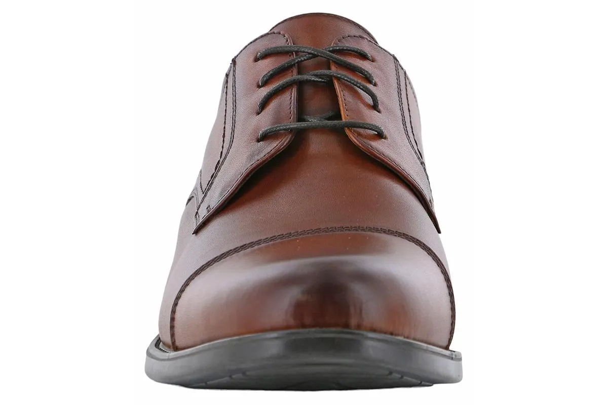 Knitted Mesh Light Step Florsheim Midtown Cap Toe Oxford Cognac