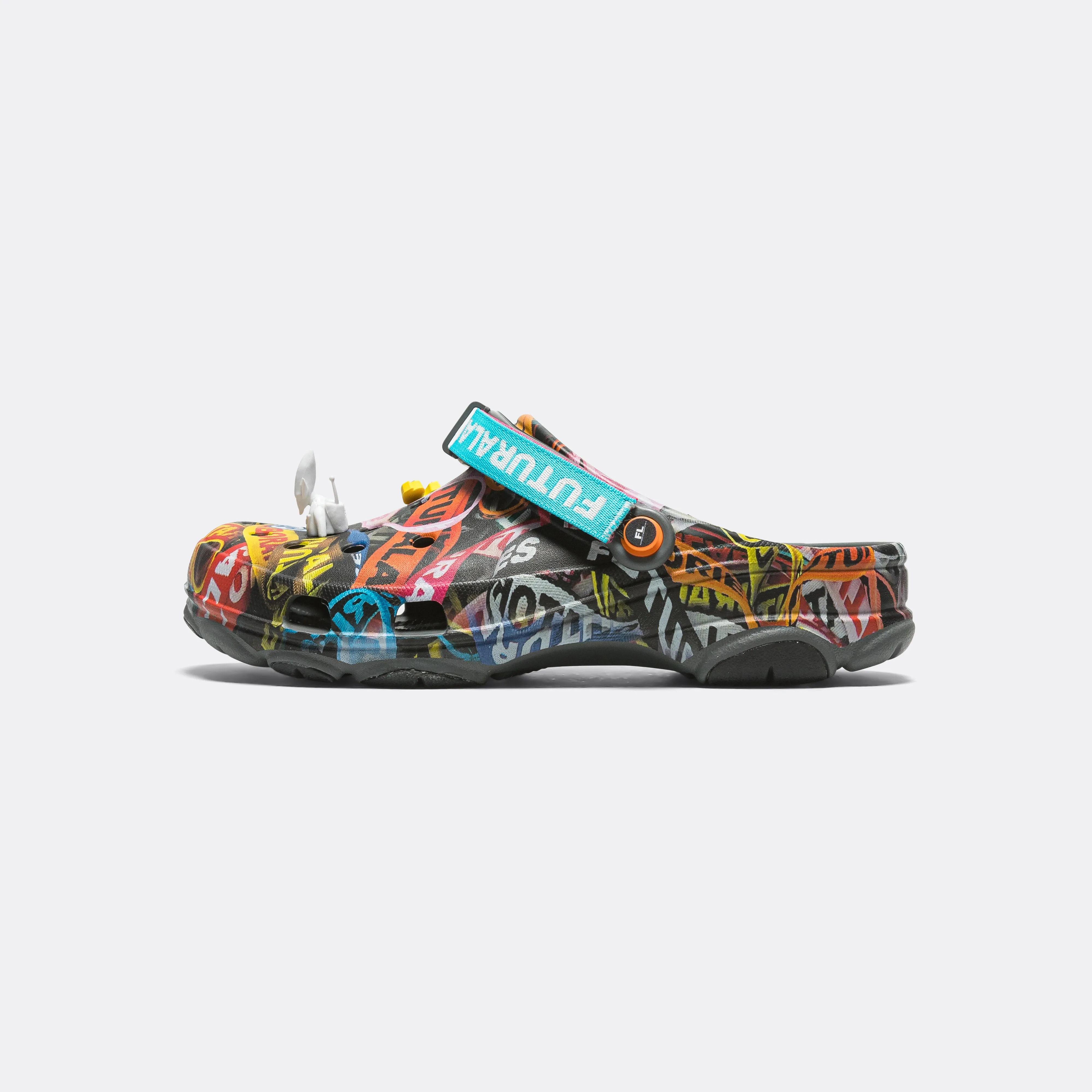 All Terrain Clog x Futura Laboratories - Slate Grey Insole Cushion Pool Fun