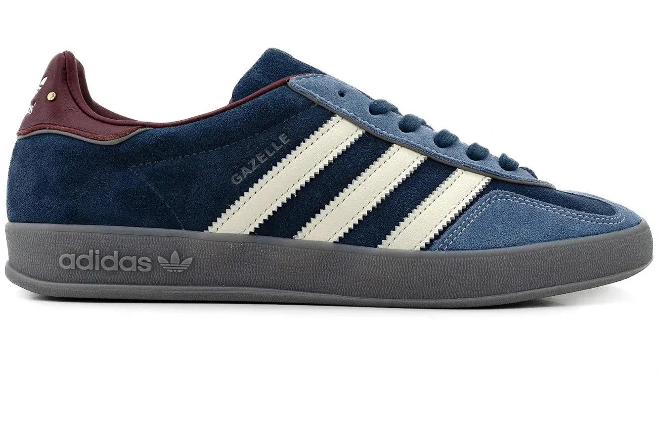Durable Feel Track Step Adidas Gazelle Indoor Crew Navy Burgundy