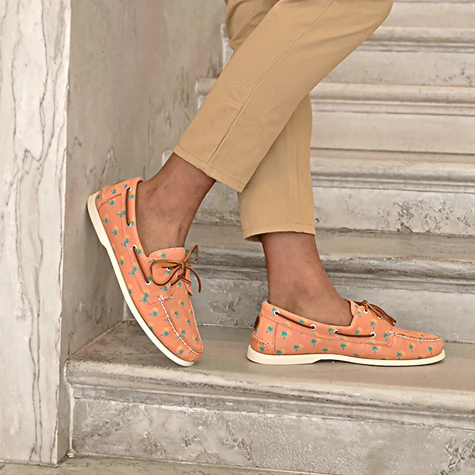 Easy Strap Chic Footwear The Vice City Sunsets Boat Shoe