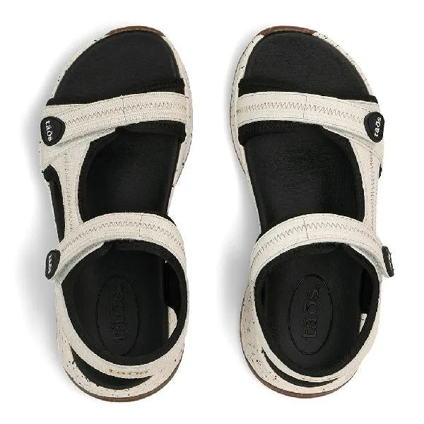 Womens Taos Super Side in Ice Emboss Trendy Vibe Fashionable Flip-flops for Travel