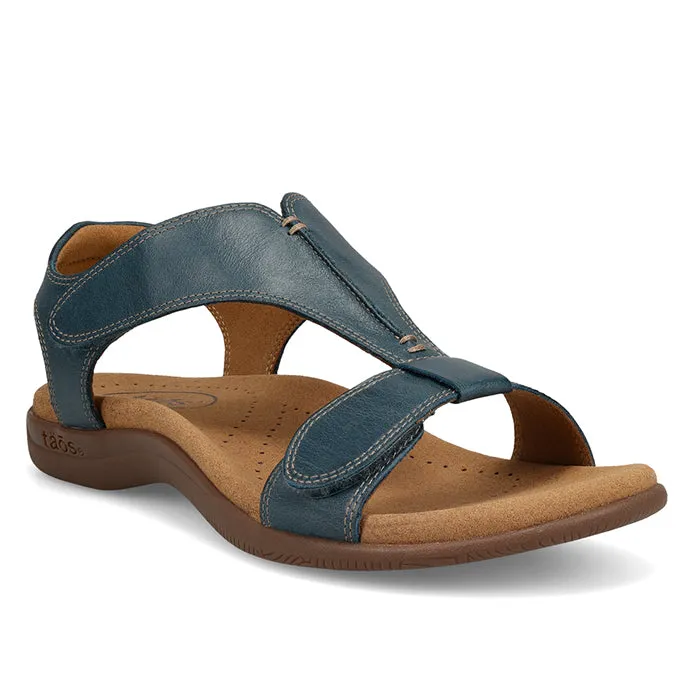 Fast Slide Fashion Flip-flops Womens Taos The Show in Petrol Blue