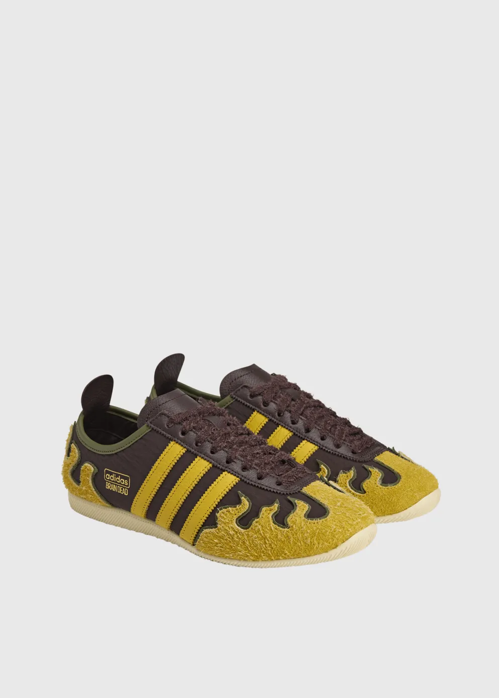 Supportive arch Streamlined grip x Brain Dead Japan Lo 'Brown Hazel Yellow' Sneakers