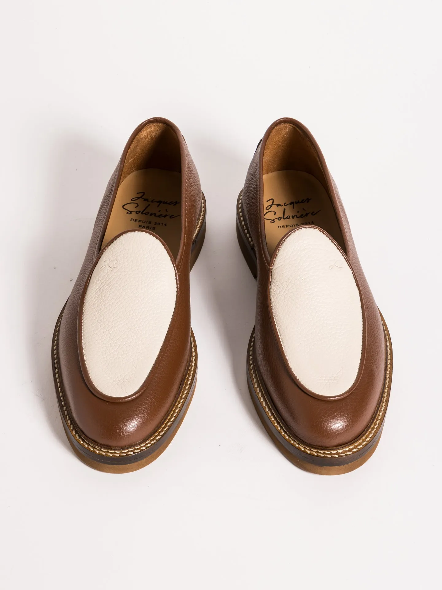 LEX GRAINED BROWN AND CREAM Anti Fall