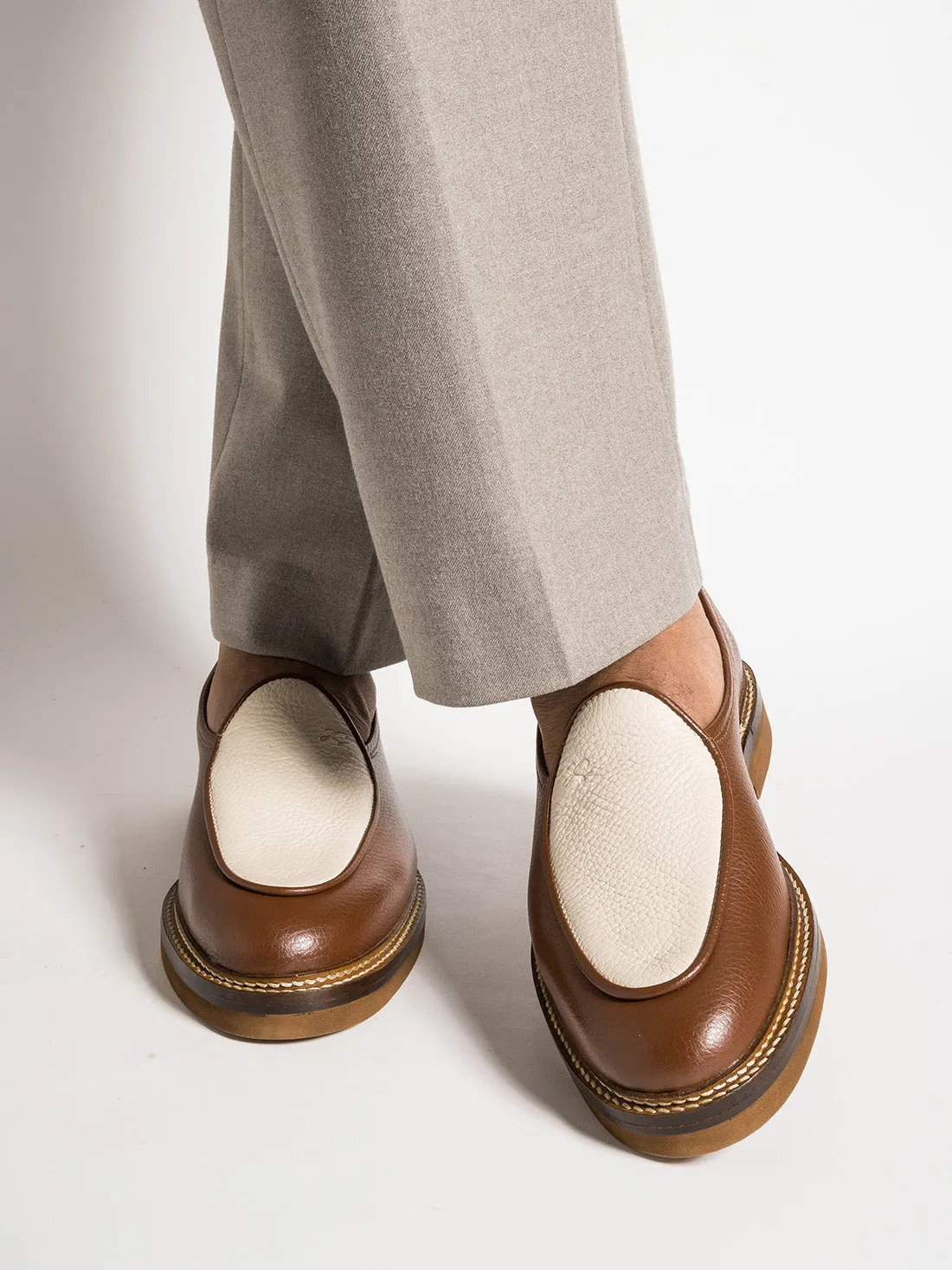 LEX GRAINED BROWN AND CREAM Wind Proof
